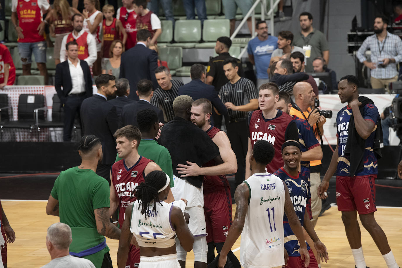 La derrota del UCAM Murcia ante Unicaja en las semifinales de la Supercopa, en imágenes