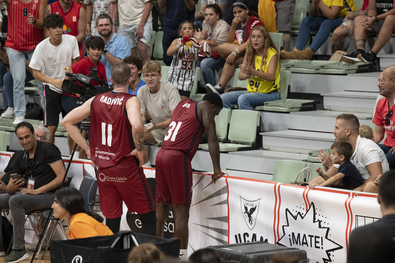 La derrota del UCAM Murcia ante Unicaja en las semifinales de la Supercopa, en imágenes