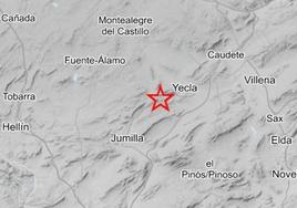 Epicentro del terremoto.