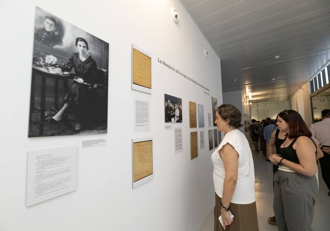 Sección dedicada a las mujeres represaliadas tras la guerra.