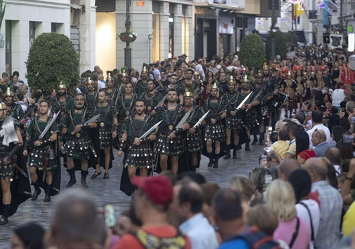 Un momento del gran desfile de Carthagineses y Romanos, en una imagen de archivo.