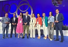 José Ballesta y Noelia Arroyo, este sábado en el Pleno de este sábado de la Junta de Gobierno de la Federación Española de Municipios y Provincias.