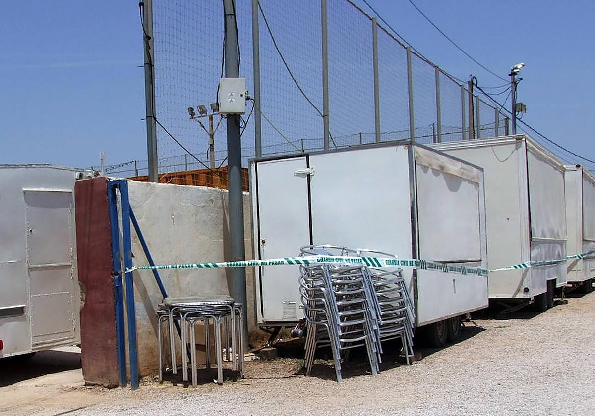 La caseta donde ocurrió el suceso del menor electrocutado en Cartagena.