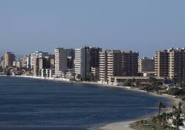 Vista general de urbanizaciones en el entorno del Mar Menor.