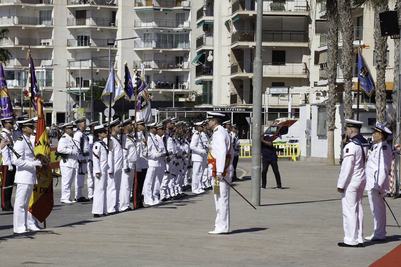Las imágenes de la jura de bandera para civiles en Águilas