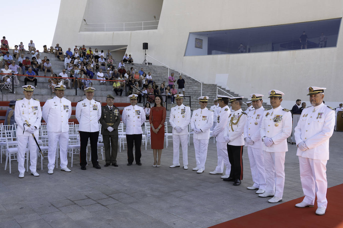 Las imágenes de la jura de bandera para civiles en Águilas