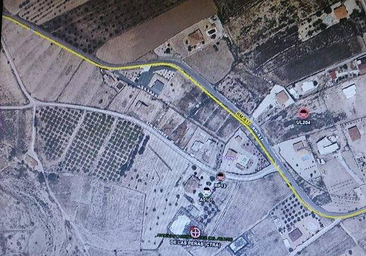 Imagen del lugar de la desaparición.