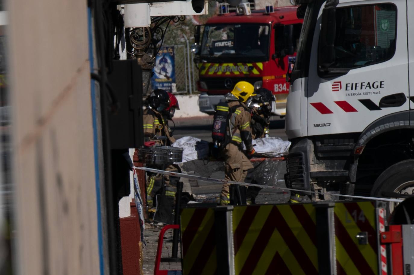 El incendio de tres discotecas de Murcia, en imágenes