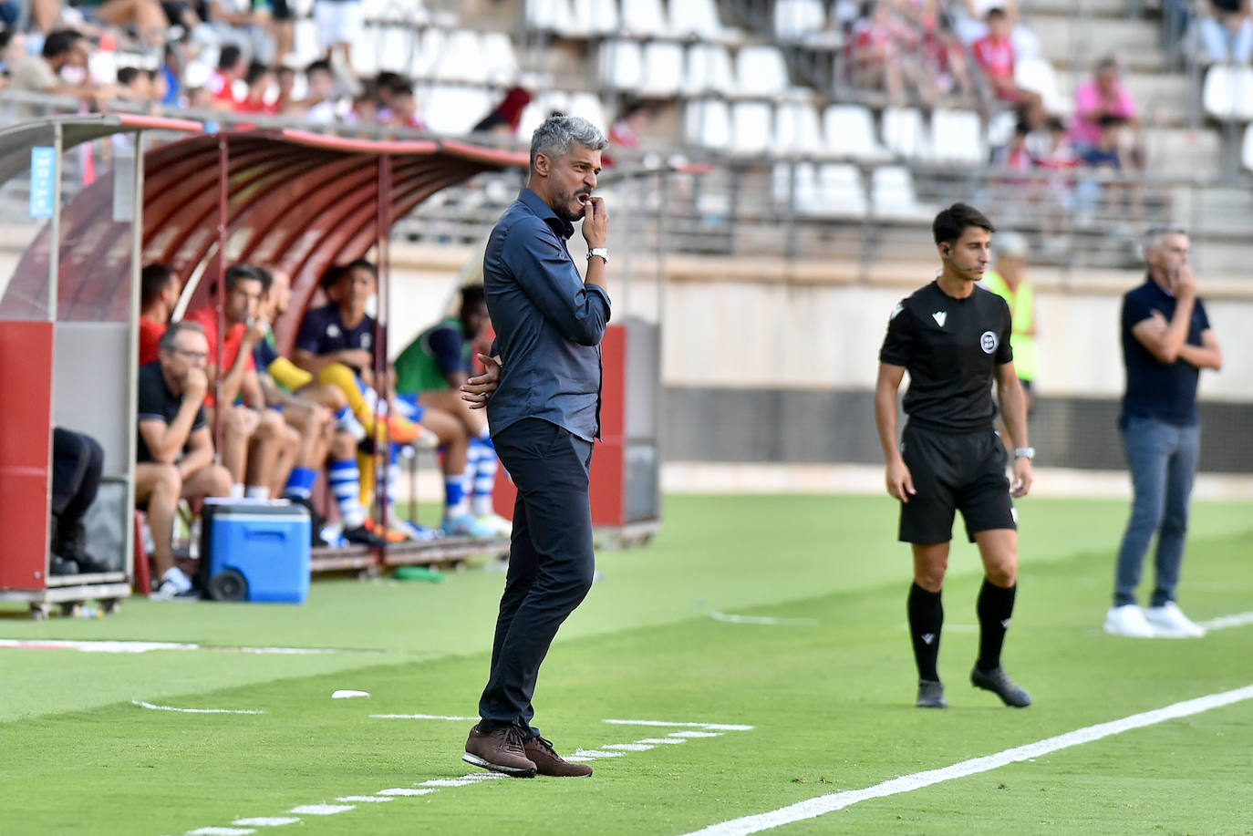 El empate del Real Murcia frente al Alcoyano, en imágenes