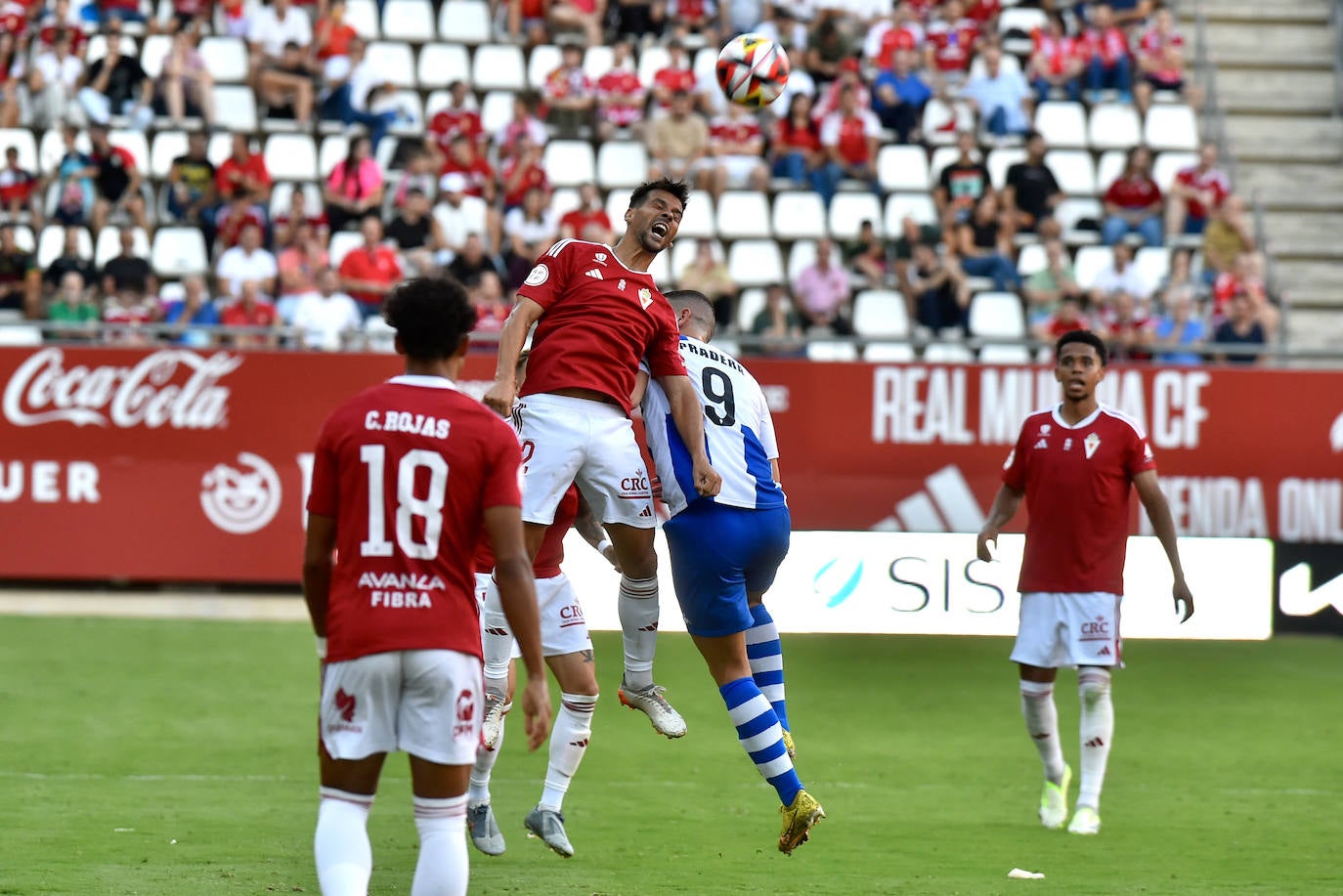 El empate del Real Murcia frente al Alcoyano, en imágenes