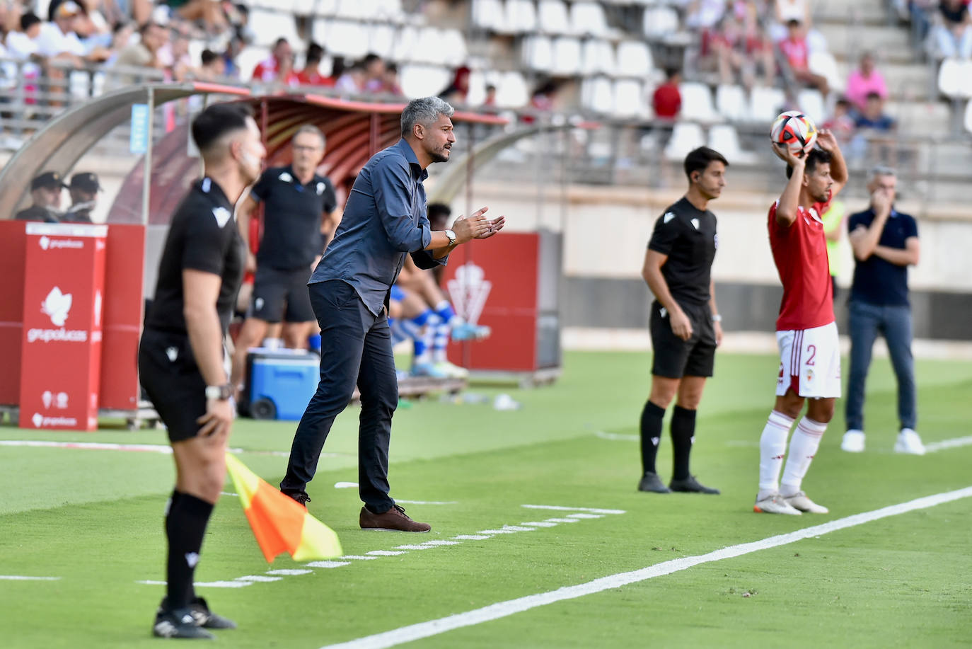 El empate del Real Murcia frente al Alcoyano, en imágenes