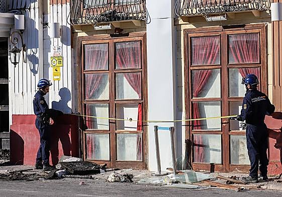 La Policía científica trabaja en una de las zonas afectadas.