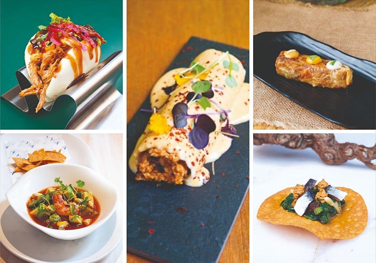 Algunas de las tapas de la 'Ruta 60' de Estrella de Levante.