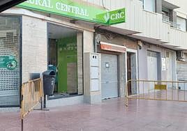 Estado en el que ha quedado la sucursal bancaria de La Murada.