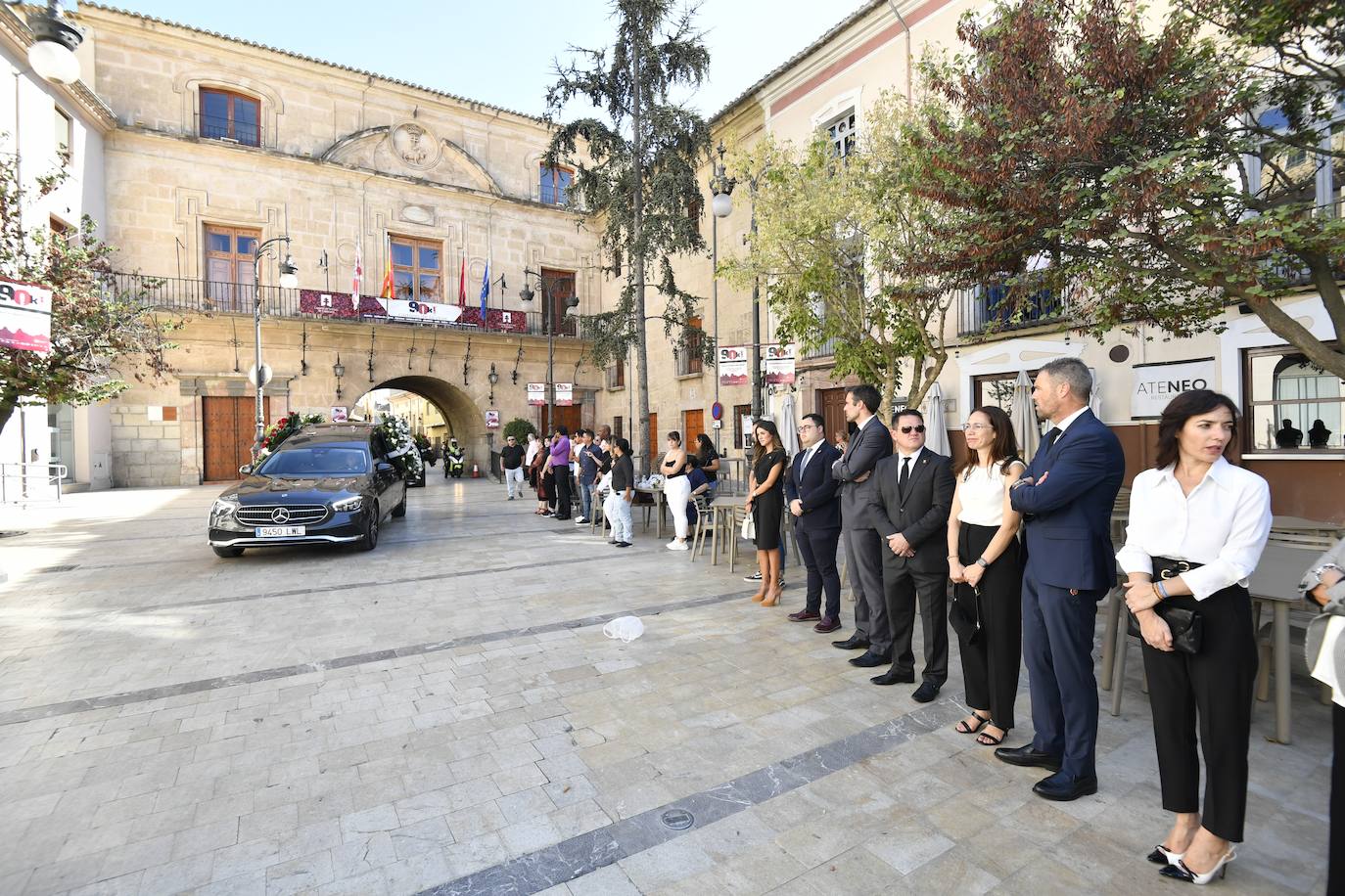 El funeral en Caravaca de cuatro de las víctimas de la tragedia en Las Atalayas, en imágenes