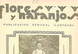 Vara de mando. La revista 'Flores y Naranjos' publicó en su portada la fotografía de un «perráneo» en el año 1930.