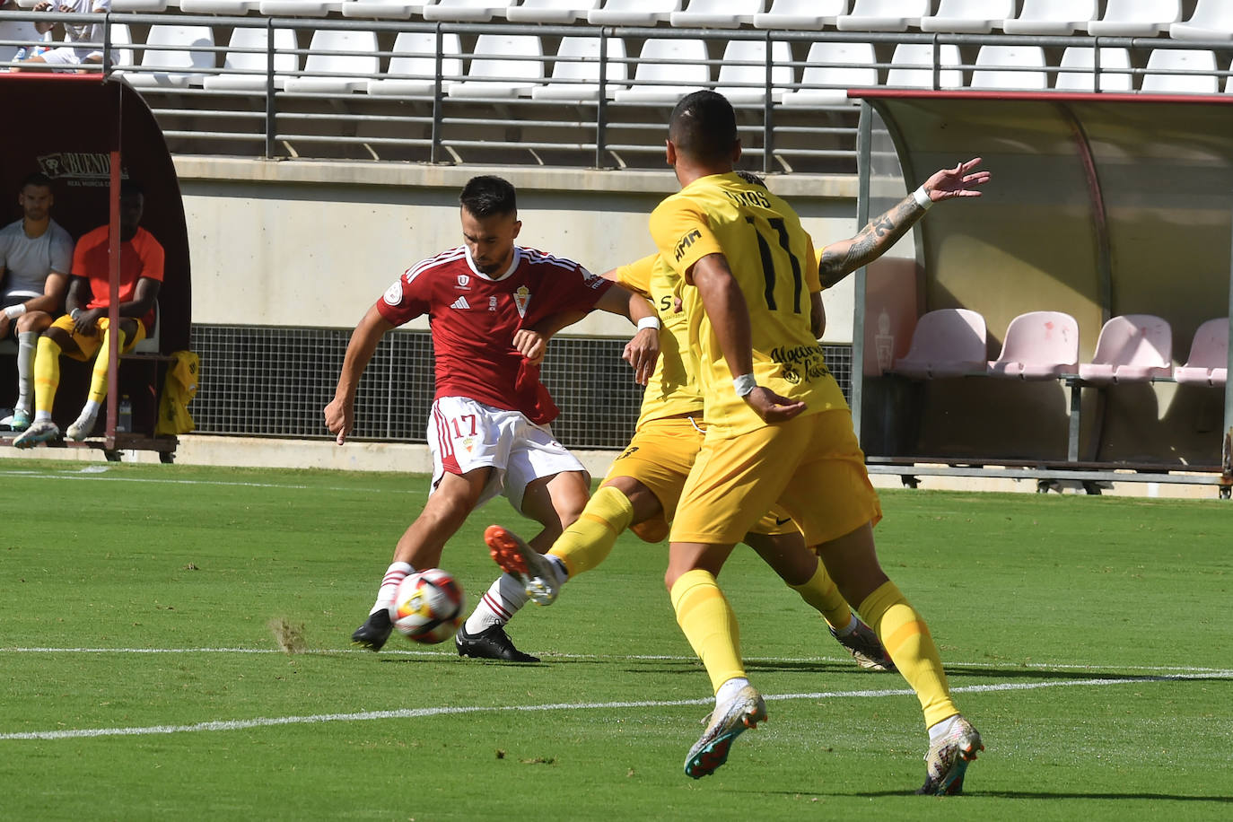 La victoria del Real Murcia frente al Algeciras, en imágenes
