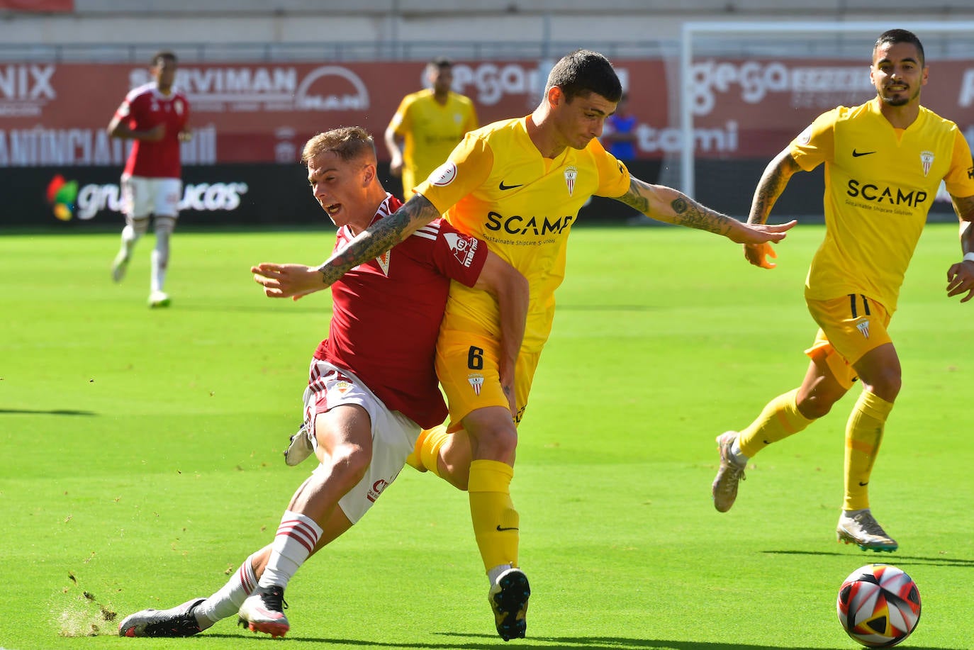 La victoria del Real Murcia frente al Algeciras, en imágenes