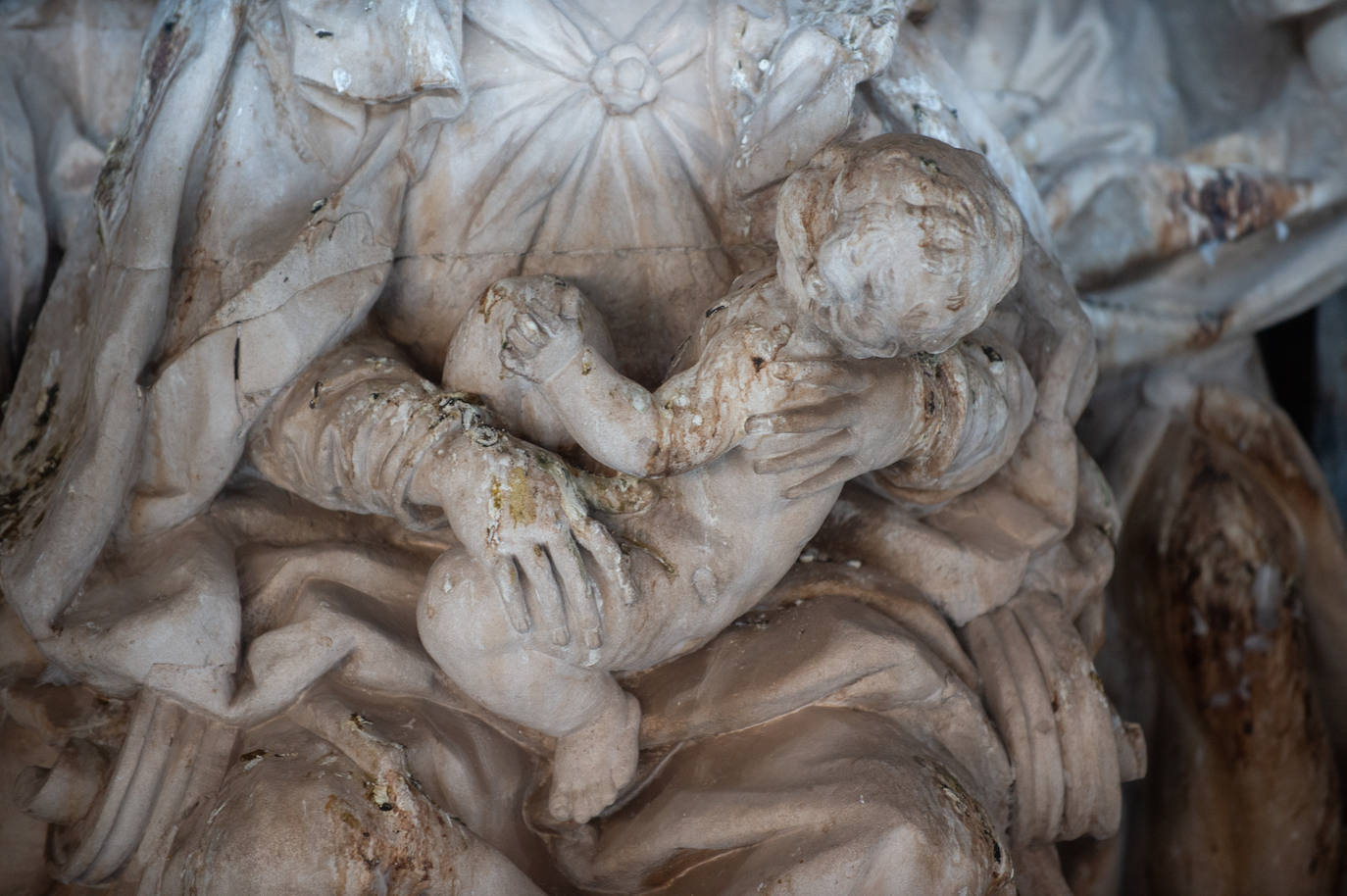 Las obras de restauración de la fachada de la Catedral de Murcia