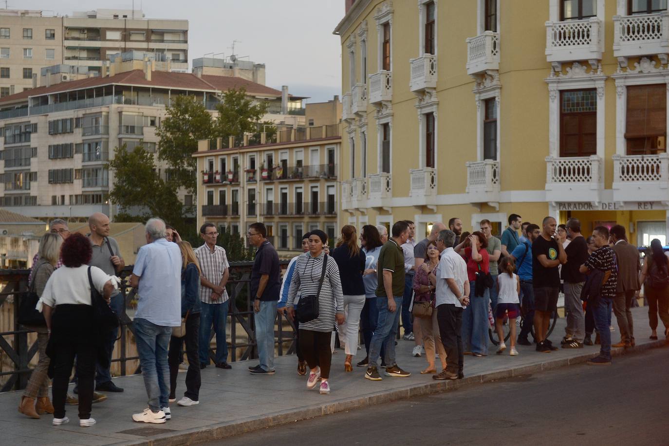 Vuelven las protestas al Puente Viejo de Murcia