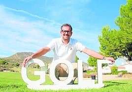 Ricardo Zaragoza. El nuevo gerente de la Federación de Golf de la Región de Murcia, fotografiado en el campo murciano de El Valle.