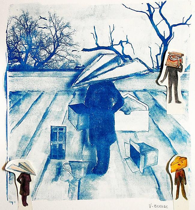 'La carretera'. La reconocida pintora e ilustradora Virginia Bernal (Cartagena, 1970) ha realizado por primera vez en su carrera la portada de la edición en papel de Ababol, dedicada a los poetas olvidados.