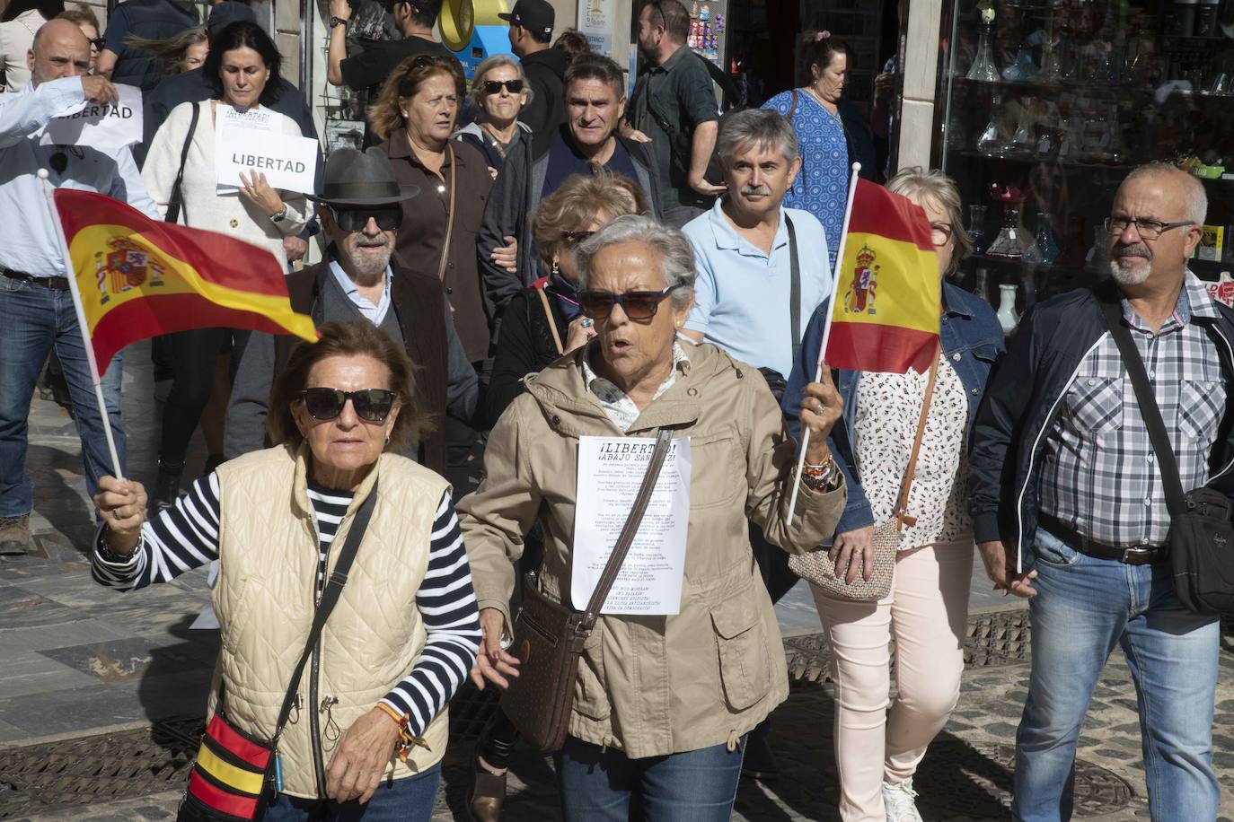 La protesta en Cartagena por la unidad de España, en imágenes