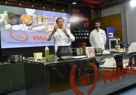 Juan Antonio Martínez (El Churra) y Rodi Fernández (Taúlla), durante su exposición.