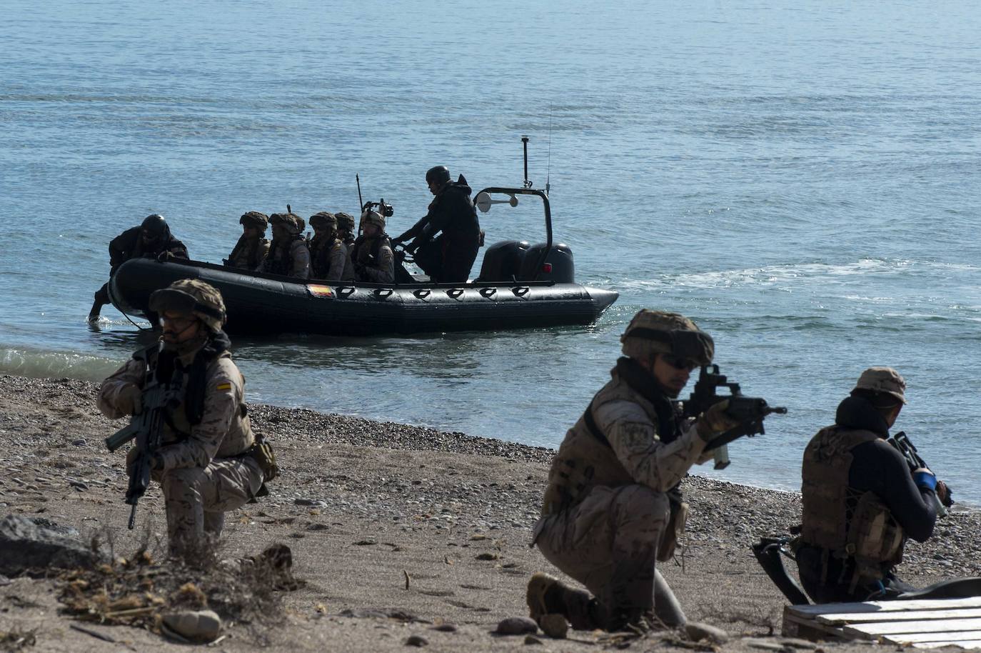 Maniobras de vigilancia y protección de la OTAN en Cartagena