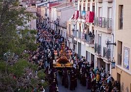 Nuestro Padre Jesús, durante la última procesión de su mayordomía el pasado miércoles santo.
