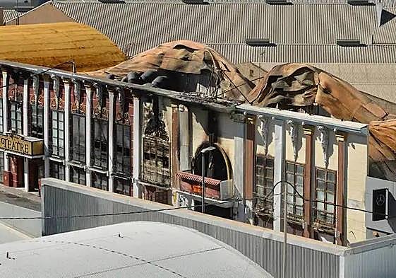 El estado en el que quedó la discoteca Fonda Milagros tras el incendio.