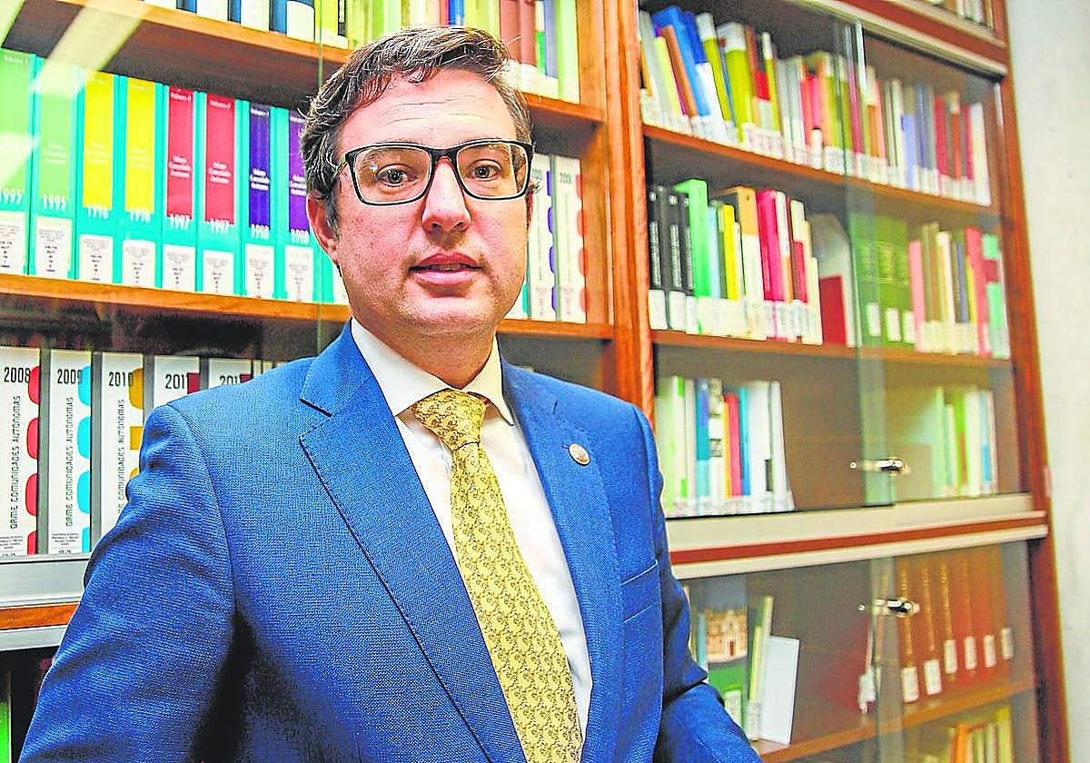 Germán Teruel Lozano, en la Facultad de Derecho de la UMU, esta semana.