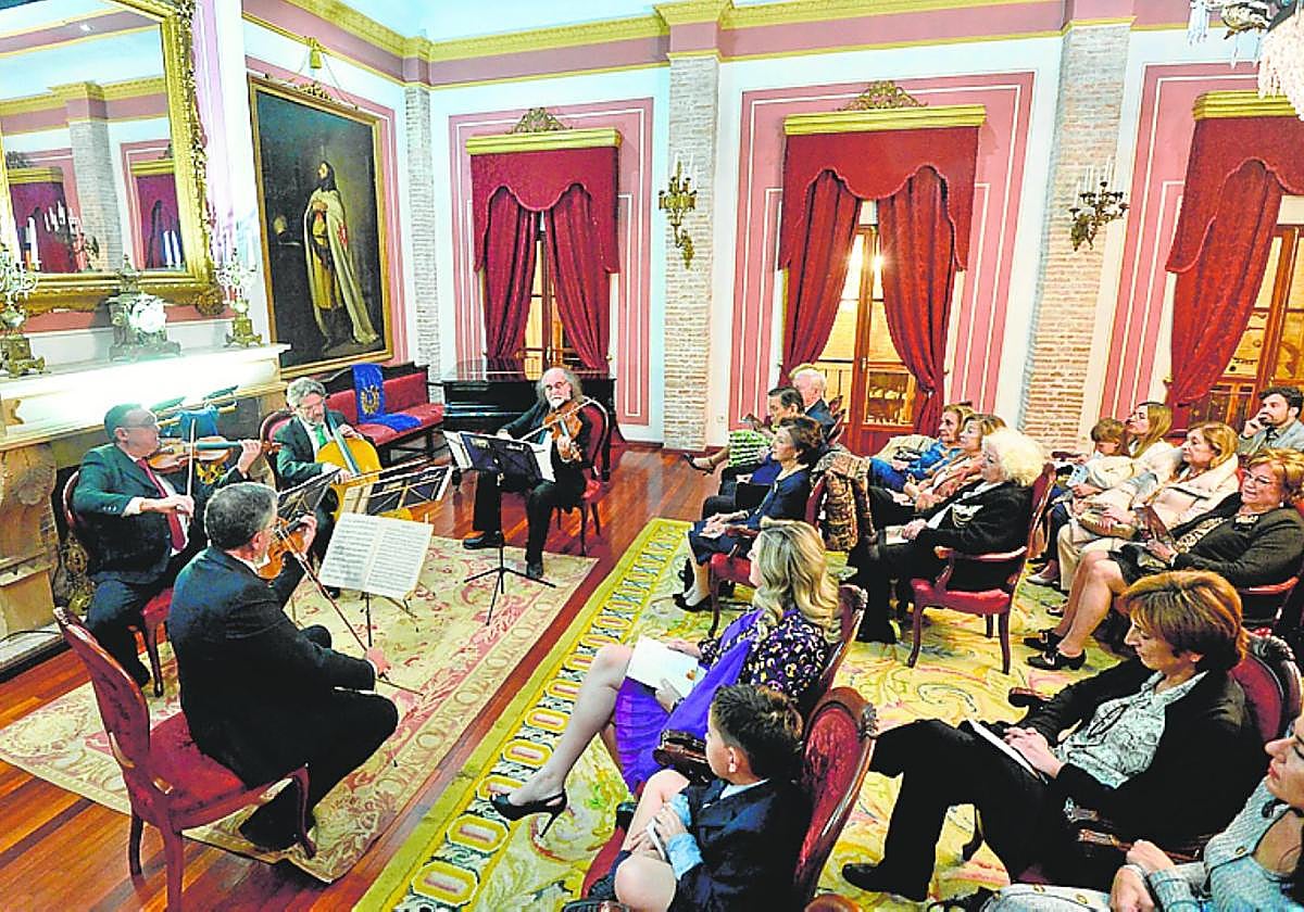 El Cuarteto Almus, en su recital en el Palacete de la Seda.