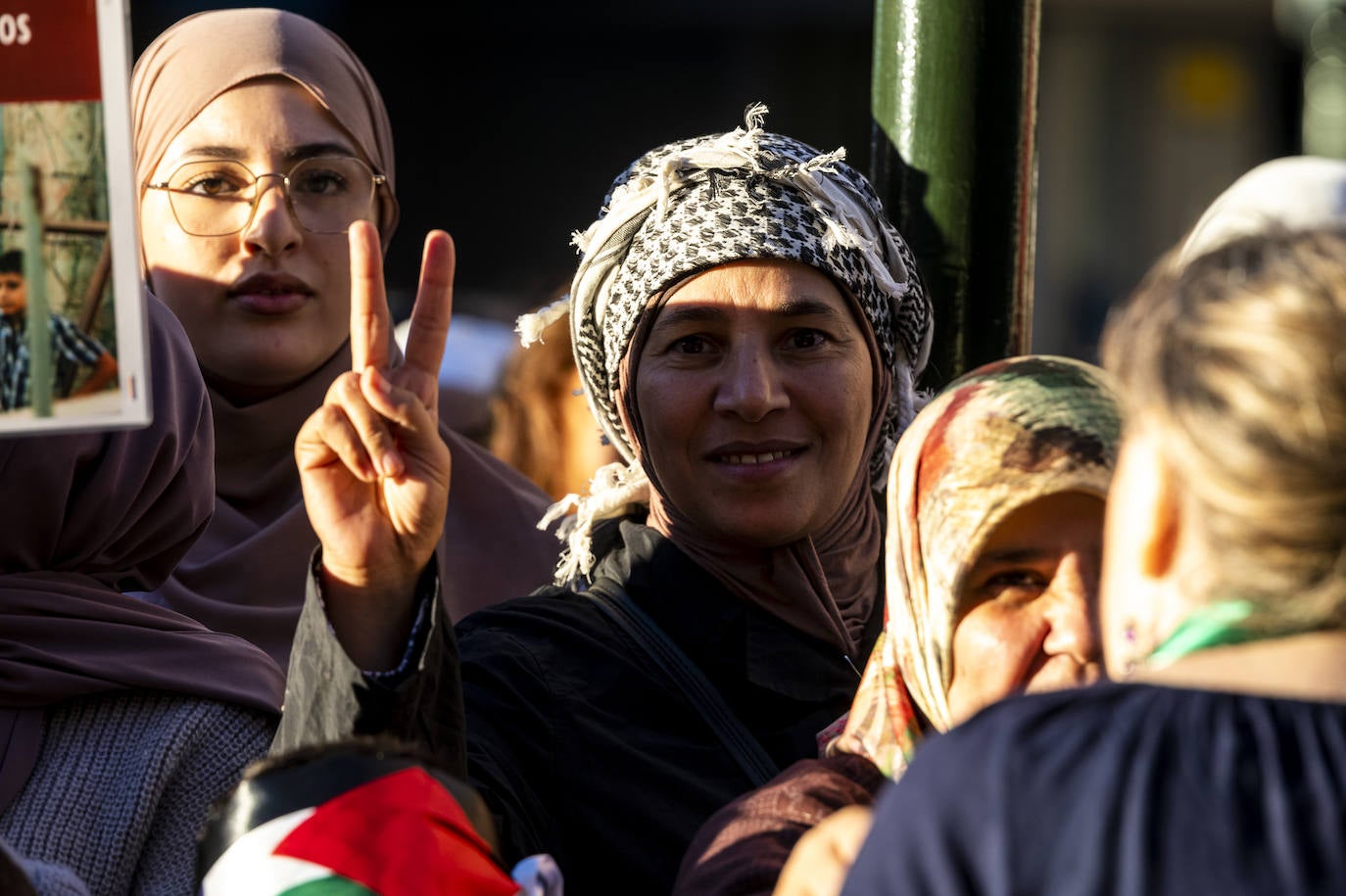 Las imágenes de la manifestación en Murcia en defensa de Palestina