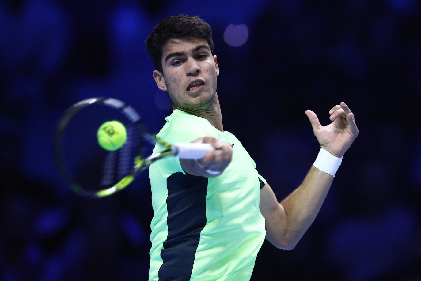 La derrota de Carlos Alcaraz ante Zverev en las Finales ATP, en imágenes