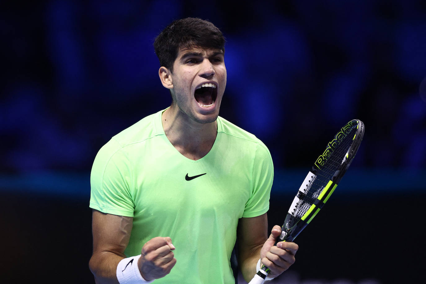 La derrota de Carlos Alcaraz ante Zverev en las Finales ATP, en imágenes