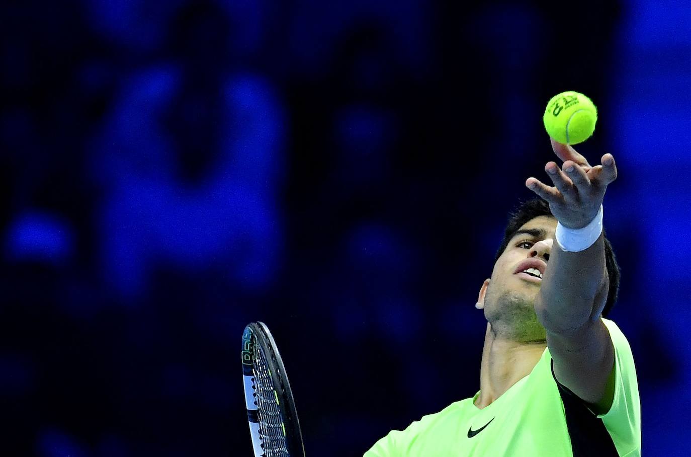 La derrota de Carlos Alcaraz ante Zverev en las Finales ATP, en imágenes