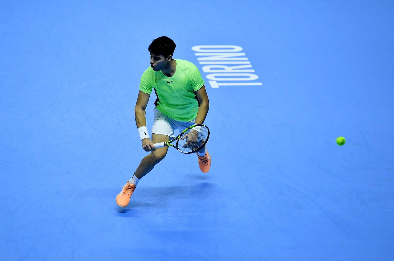 La derrota de Carlos Alcaraz ante Zverev en las Finales ATP, en imágenes