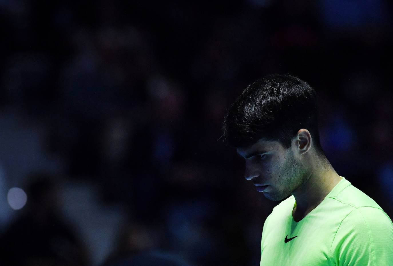 La derrota de Carlos Alcaraz ante Zverev en las Finales ATP, en imágenes