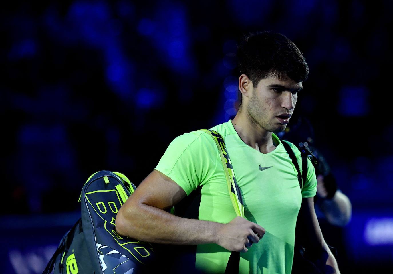 La derrota de Carlos Alcaraz ante Zverev en las Finales ATP, en imágenes