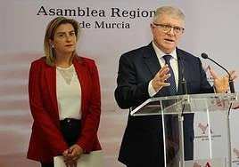 José Vélez, este martes, en la Asamblea Regional.