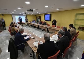 La reunión de la Comisión de Desembalses, este jueves.