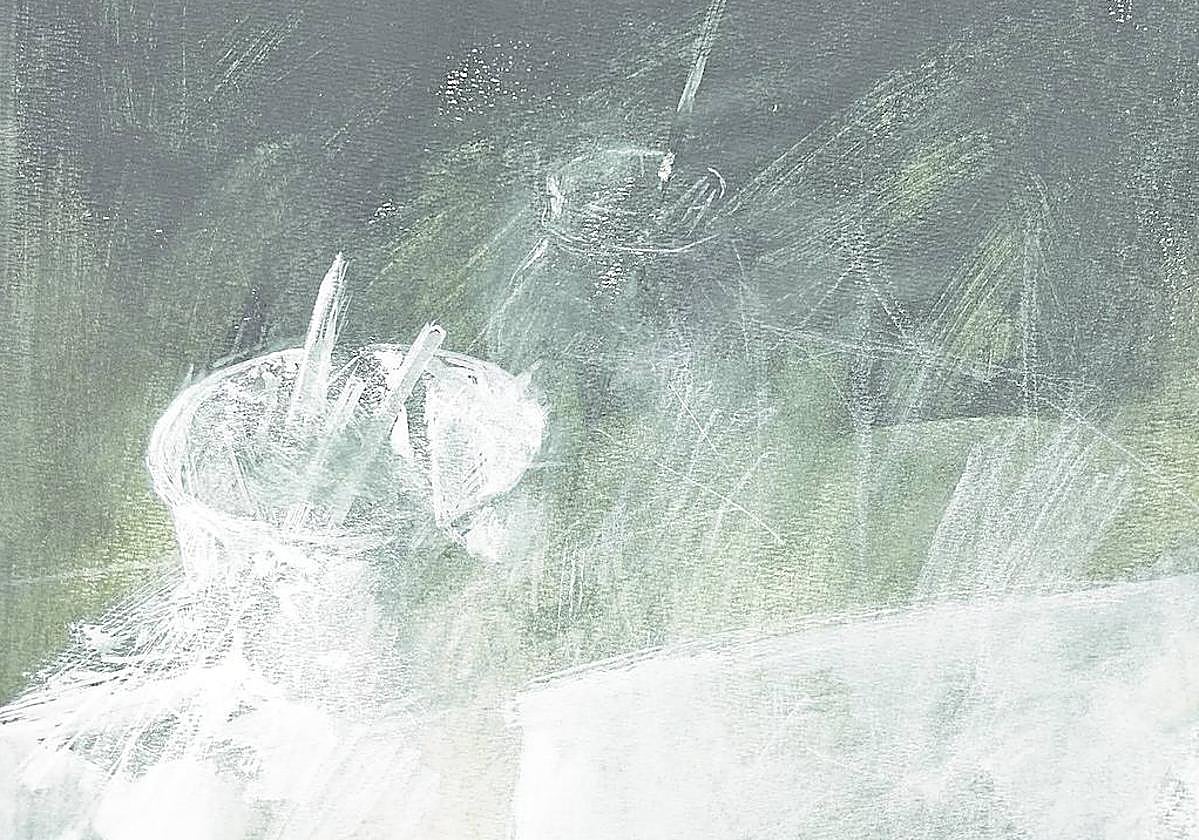 'Still-Life'. Obra realizada por Pedro Cano en los años 80 en Nueva York que muestra por primera vez en esta portada de Ababol.