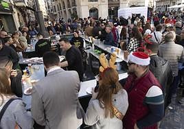 Barras en la calle en la 'Tardebuena' de 2022.