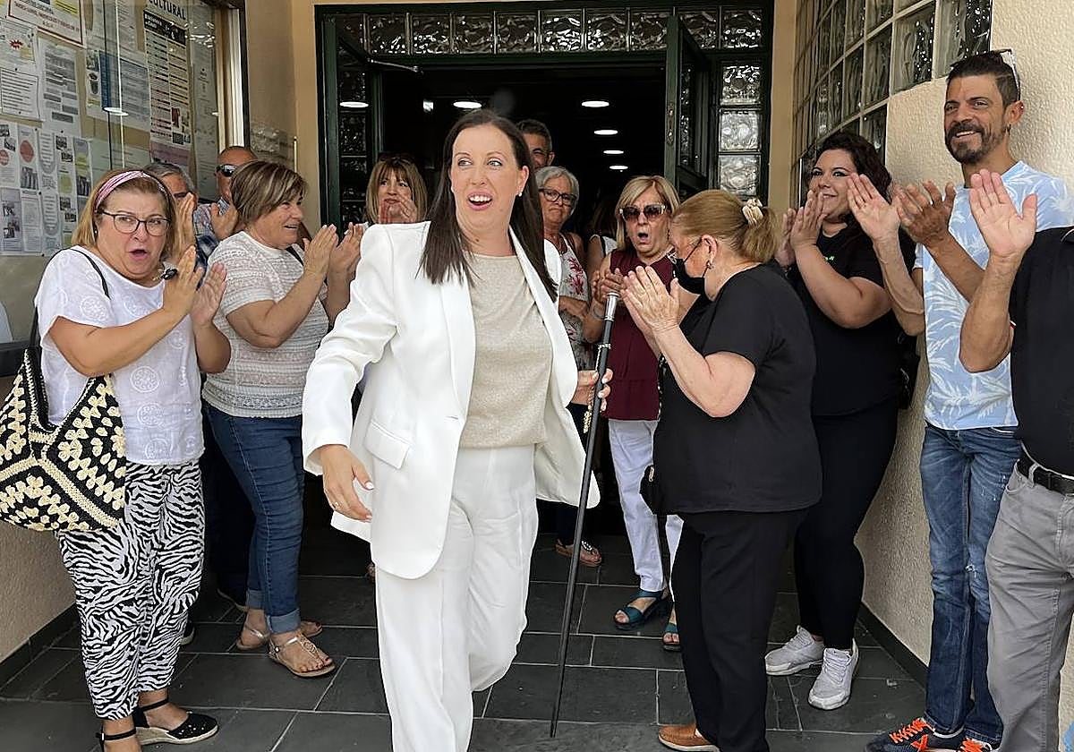 Sonia Almela, el año pasado, tras ser elegida alcaldesa.