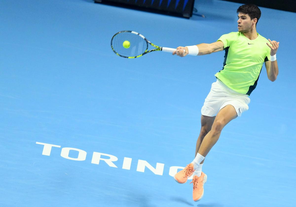 Carlos Alcaraz, en las ATP Finals.