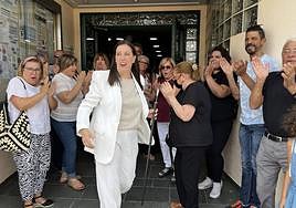 Sonia Almela, tras ser elegida alcaldesa el año pasado después de la moción de censura.