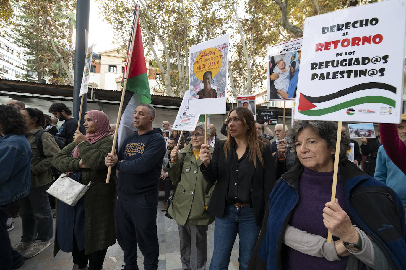 Protesta en Murcia por el «genocidio en Palestina»
