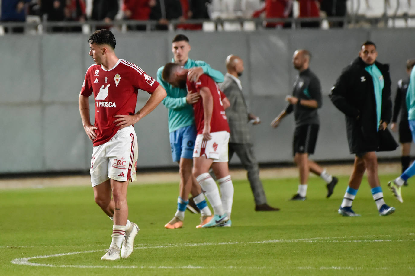 La derrota del Real Murcia frente al Málaga, en imágenes