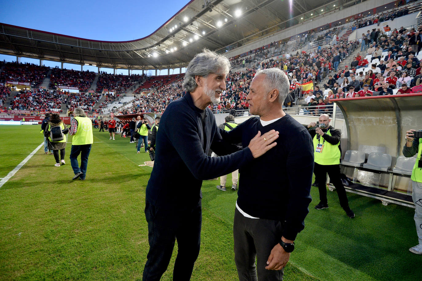 La derrota del Real Murcia frente al Málaga, en imágenes